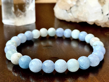 Load image into Gallery viewer, Aquamarine Bracelet - 8mm
