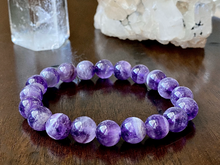 Load image into Gallery viewer, Chevron Amethyst Bracelet - 10mm