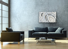 Load image into Gallery viewer, Large White Silver & Pale Iridescent Blue 3D Geode Panel w/ Clear Quartz - 32" x 20" x 3.75"