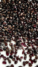 Load and play video in Gallery viewer, Tumbled Red Garnet Chips - 4-9mm