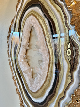 Load image into Gallery viewer, Earth Tone Free Form Geode w/ Clear Quartz 34.5" x 25.5" x 1.75"