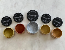Load image into Gallery viewer, Set of 5 Metallic Floating Pigment Powders - 250 g