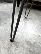 Load image into Gallery viewer, Large Epoxy Geode Coffee Table with Brazilian Quartz Points & Hairpin Legs - 47" x 24" x 18"