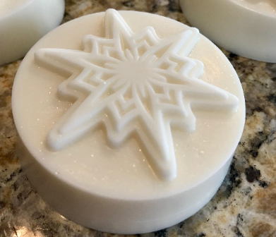 All Natural Snowflake Soap